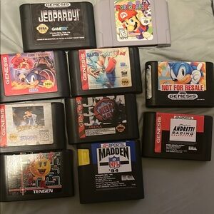 Black Sega Genesis Video Game Collection